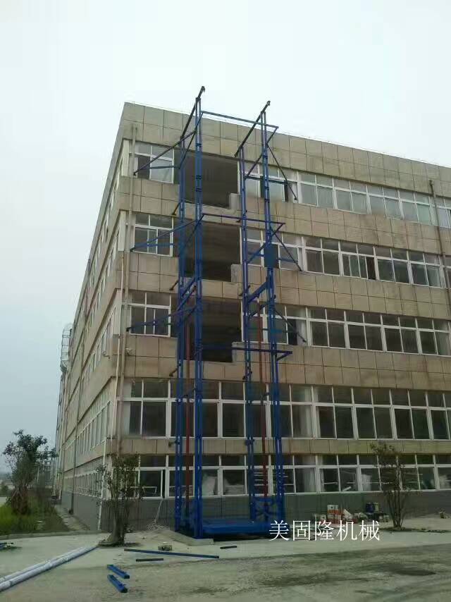 济宁室外双臂导轨式升降机厂家
